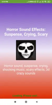 Horror Sound Effects Suspense, Crying, Scary android App screenshot 0