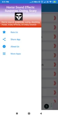 Horror Sound Effects Suspense, Crying, Scary android App screenshot 1