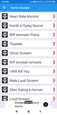 Horror Sound Effects Suspense, Crying, Scary android App screenshot 4