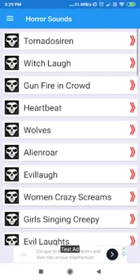 Horror Sound Effects Suspense, Crying, Scary android App screenshot 5