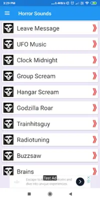 Horror Sound Effects Suspense, Crying, Scary android App screenshot 7